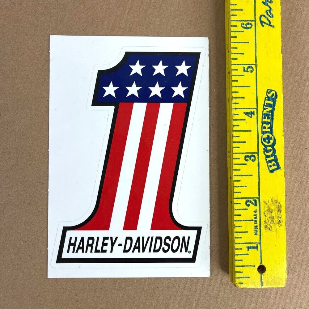 Harley-Davidson Motorcycles #1 Stars Stripes T-Shirt size XL Mens + USA Stickers - Picture 9 of 9